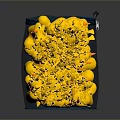 Blue Mesh Storage Bag Filled With Yellow Rubber Duck Toys